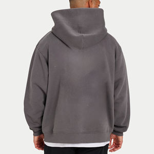 Sudadera con Capucha Extra Grande de Algodón y Felpa para Hombre, Diseño Personalizado de Alta Calidad, Hombros Caídos, Sudadera Extra Grande y Gruesa para Hombre - Product Image 2