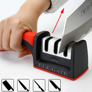 Aiguiseur de couteaux professionnel à 3 étapes avec pierre à aiguiser en tungstène, matériau en aluminium, gardez vos couteaux affûtés et prêts pour toutes les tâches - Product Image 4