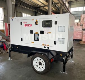 Groupe électrogène diesel insonorisé portable triphasé 12V DC 12KW - Product Image 2