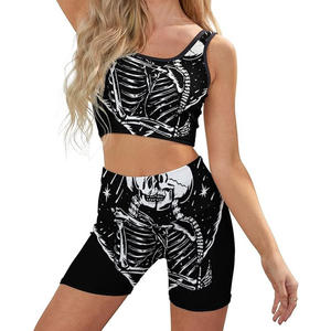 Fitness Stylish Yoga Vest <b>Shorts</b> <b>Set</b> Women <b>short</b> Leggings With <b>Sports</b> <b>Bra</b> Outfit Popular Yoga <b>Sets</b> High Quality - Product Image 1