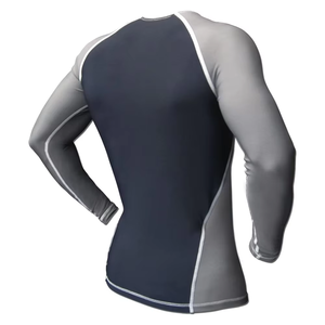 Personnalisez votre propre logo sur un t-shirt de compression à manches longues pour MMA et BJJ, sublimé, couleur personnalisée, protection UV, unisexe - Product Image 5