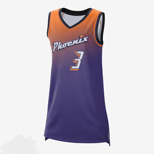 Maillots de basket-ball pas cher personnalisés pour femmes respirant chemises à séchage rapide uniformes en gros été grande taille sublimation basket-ball - Product Image 3