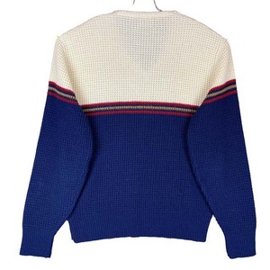 Vente chaude de couleur assortie hommes pull à manches longues pulls en tricot - Product Image 2