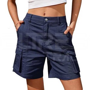 Pantalones cortos Cargo para mujer: Pantalones casuales de cintura media a la moda y prácticos, ropa de calle elegante de diseñador para mujer, el mejor diseño personalizado - Product Image 5