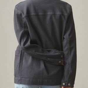 Men's Organic Cotton Canvas <b>Chore</b> <b>Jacket</b>-Reversible & Waterproof Front Logo Customizable Sustainable Shirt <b>Jacket</b> - Product Image 6