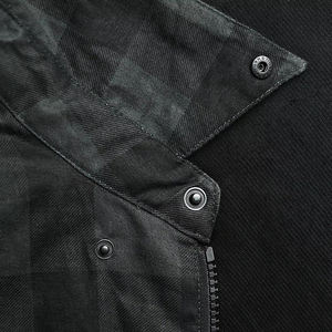 Camisa de Motociclista para Hombre y Mujer, Talla Grande, Personalizada, con Forro de Aramida y Protección CE, Gris y Negro - Product Image 5