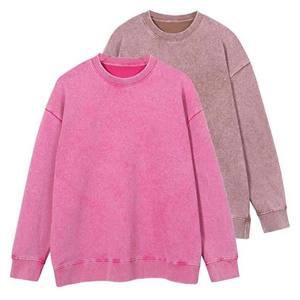 Sudaderas Extra Grandes para Hombre al por Mayor, Ropa Urbana Vintage, Cuello Redondo, Lavado Ácido, Sudaderas Básicas para Hombre, Ropa OEM 100% Algodón - Product Image 3