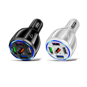 Caricabatterie per Auto QC3.0 con 5 Porte USB, Ricarica Rapida 32W ad Alta Efficienza - Product Image 2
