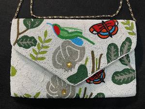 กระเป๋าคลัทช์ออกแบบลูกปัดหลากสีสไตล์โบฮีเมียนทำมือสไตล์อินเดียกระเป๋าสะพายไหล่สำหรับงานปาร์ตี้ตอนเย็นช้อปปิ้ง - Product Image 5