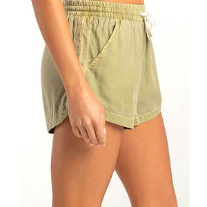 Shorts d'été tendance 2026 pour femme, taille haute, décontractés, en coton, amples, avec cordon de serrage, taille élastique, shorts de plage avec poches pour femme - Product Image 4