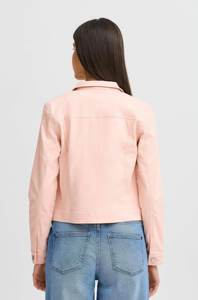 Vente chaude personnalisé Rose fumée femmes Denim veste poches poitrine et bouton fermeture conçu pour les femmes pour toutes les saisons confort - Product Image 2