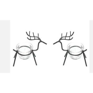 Bougeoir de renne en métal doré Bougeoir décoratif de Noël Bougeoir le plus vendu au prix le plus bas - Product Image 1