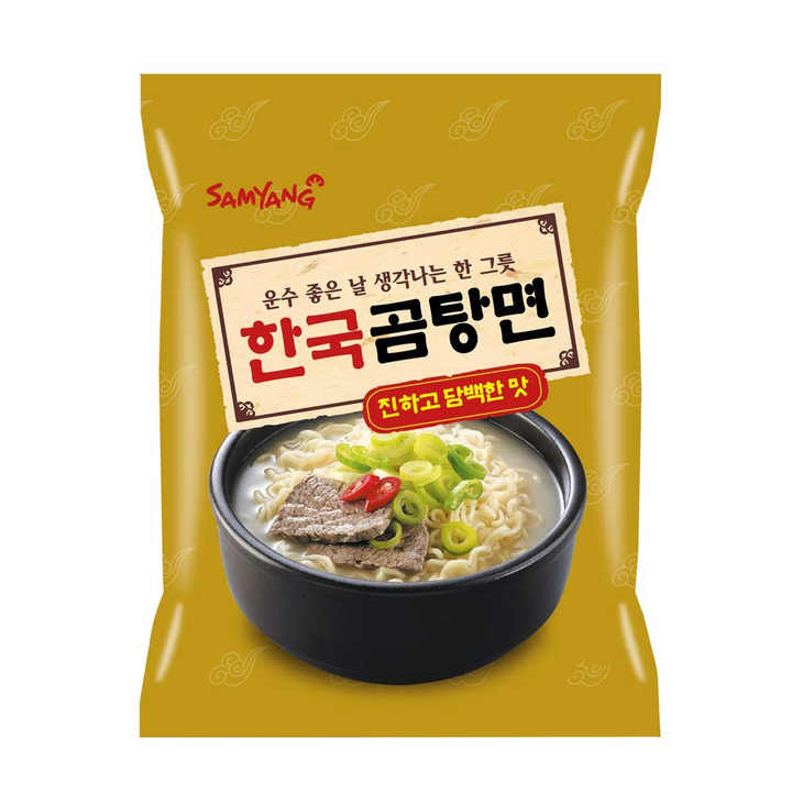 Samyang Buldak Hot Selling Instant Noodles Gomtang Noodles soup  Ramen Buldak Noodles Spicy Cream Carbonara 130g