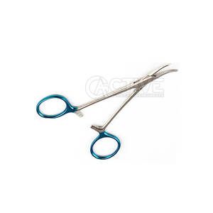 Forceps Halsted hémostatique incurvé en acier inoxydable médical chirurgical et vétérinaire - Product Image 6