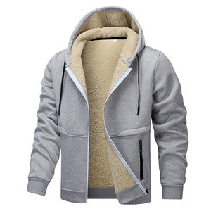 <b>Men</b> Premium Fleece <b>Lined</b> Zipper <b>Hoodie</b> Stylish Winter Jacket with <b>Sherpa</b> for Warmth & Comfort Available in Multiple Colors - Product Image 2