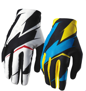 ถุงมือหนังขี่จักรยานวิบากแบบปรับแต่งได้สำหรับทุกเพศถุงมือแข่งรถจักรยานเสือภูเขาแบบมีตะขอและห่วงปิดสำหรับฤดูร้อน - Product Image 3