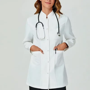 Chaqueta médica de diseño innovador con tela transpirable ligera para profesionales de la salud - Product Image 1