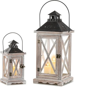 New Traditional Wood Metal <b>Candle</b> Holder <b>Lantern</b> With Handle Home Garden Balcony Indoor <b>Outdoor</b> Wedding Decoration - Product Image 1
