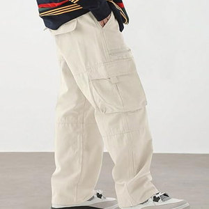 Pantalon cargo sport ample pour homme, à la mode, personnalisable, léger, respirant, coupe-vent, décontracté, taille mi-haute, élastique - Product Image 3