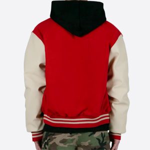 Premium Collared Varsity Jacket with Custom Embroidery - Classic Letterman Jacket for Men and Women - Product Image 3