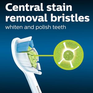 Têtes de brosse à dents de rechange Philips Sonicare DiamondClean authentiques, 3 têtes de brosse, blanches, HX6063/65 & A3 Premium authentiques - Product Image 3