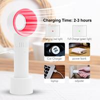 Mini Ventilador Portátil Recargable por USB, Ventilador de Mano sin Aspas, Ventilador de Refrigeración para Extensiones de Pestañas