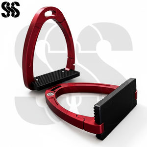 SHER SONS SPORTS Étriers d'équitation pliables en acier inoxydable et alliage d'aluminium anodisé - Durables, antidérapants, personnalisés pour l'équitation - Product Image 5