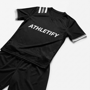 Camisetas de Casa/visitante con estampado sublimado, pantalones cortos teñidos lisos, transpirables de secado rápido, 2026, conjuntos de camisetas de fútbol personalizados para hombres, patrón sólido - Product Image 1