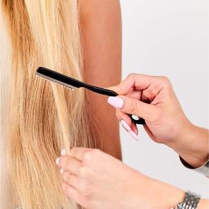 โอเบกซาคุณภาพสูงสแตนเลสสตีลสีดำ ความยาวใบมีด 2.25 นิ้ว คีมต่อผม เครื่องมือติดตั้งและถอดผมต่อ - Product Image 2