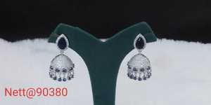 Juego de pendientes de latón elegantes para mujer, diamantes americanos brillantes a la moda, adornados para bodas y fiestas nocturnas - Product Image 6