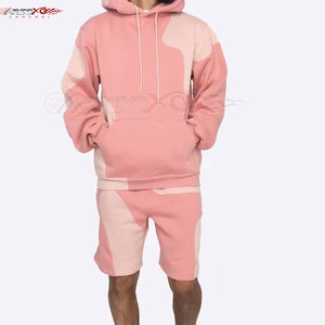 Ensemble sweat à capuche et short pour homme en tissu premium, finition soignée pour un usage polyvalent en hiver, ensemble personnalisable en deux pièces - Product Image 6