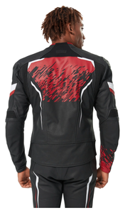 Chaqueta de Motociclismo Profesional para Hombre, de Cuero Vacuno Genuino, con Protección de Nivel 2 CE y Soporte para la Espalda - Product Image 2