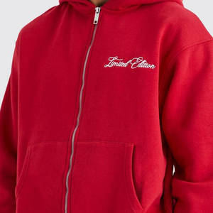 Cotton Custom Printed Tracksuits Sweatsuit Hoodie Men Tracksuits Heavyweight High Quality Zipper Tracksuit OEM Service - Product Image 5