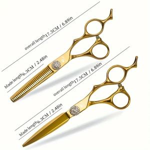 Tijeras de peluquero premium: tijeras de corte de pelo de precisión, diseño ergonómico, cuchillas afiladas de acero inoxidable - Product Image 4