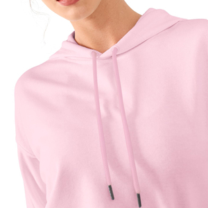 Wholesale Women's Stylish Regular Hoodie Winter Autumn Badge Front Comfort Casual Soft <b>Fabric</b> Adjustable Drawstring Solid - Product Image 5