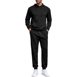 Pantalon de survêtement à capuche pour homme, 600 GSM, 100% coton, couleur vierge, respirant, solide - Product Image 2