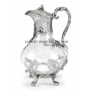 Pichet à eau fantaisie en aluminium fabriqué à la main avec des embellissements de qualité supérieure et un design sophistiqué parfait pour servir des boissons élégantes - Product Image 5