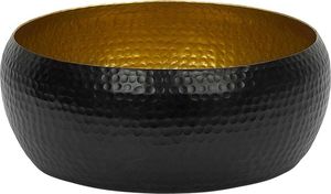 Accessoires de cuisine, bol à fruits, finition dorée et noire, plat de service, bols en métal ondulés décoratifs pour l'affichage de noix, style unique - Product Image 5