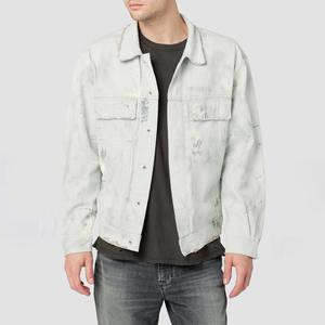 Veste en jean pour homme respirante de haute qualité, légère, décontractée, tendance, vente flash, nouvelle, grande taille, 100% coton - Product Image 1