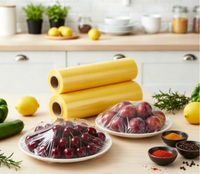 Film alimentaire en PVC pour l'emballage des produits frais, film alimentaire transparent pour fruits et légumes
