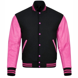 Chaqueta de béisbol universitaria para hombre, parche bordado transpirable, Impresión de logotipo personalizado, chaqueta juvenil universitaria de manga completa - Product Image 1