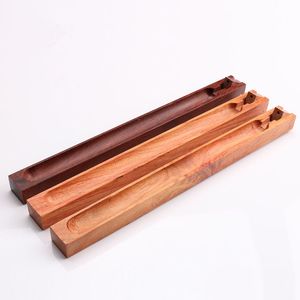 Soporte de incienso de madera con compartimento de cajón para almacenamiento Soporte de incienso de madera con superficie antiquemaduras para uso seguro - Product Image 1