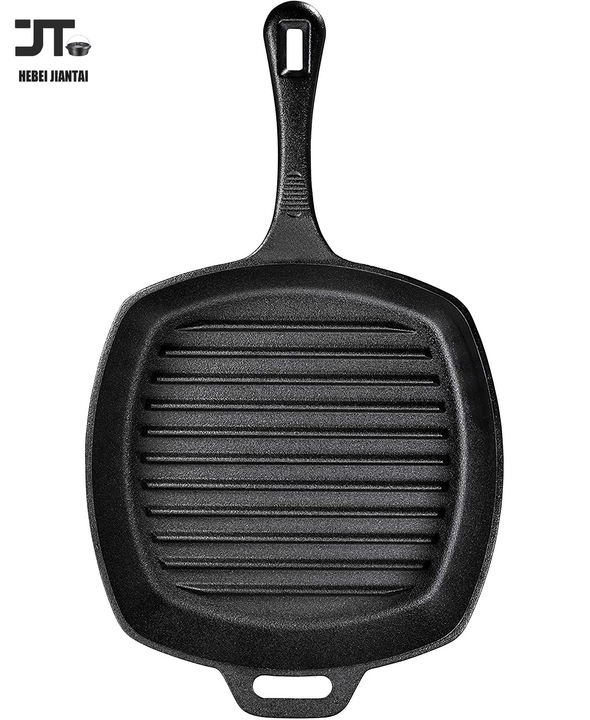 Pre-Seasoned Cast Iron Grill Skillet Fry Pan 12 Inch (11 Inches Square ...