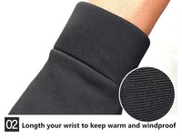 Gants de cyclisme tactiles en gros pour moto, chauds, à doigts complets, coupe-vent, légers, respirants, antidérapants en microfibre