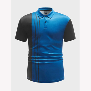 Polo de sport à manches courtes 100% coton de haute qualité pour hommes, fabriqué en usine, grande taille - Product Image 1