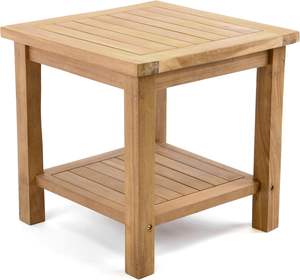 Table d'appoint rectangulaire convertible de style Adirondack résistante aux intempéries pour meubles de maison pour hôtels appartements - Product Image 4