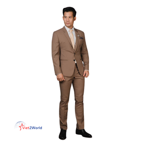 Nuevo traje a rayas de 2 piezas de ajuste americano para hombres, solapa con muescas, un solo pecho para bodas, negocios, conjunto de ropa para las cuatro estaciones, trajes - Product Image 5