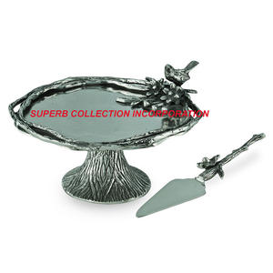 Grand support à gâteau en métal plaqué or de mariage fait à la main meilleure vente et haute qualité en gros et fournisseurs - Product Image 5