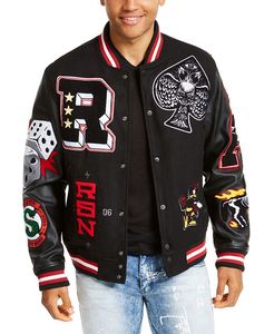 Chaquetas de bombardero de béisbol 2025 personalizadas para hombres Estilo de calle americano Logotipo bordado Soporte frontal para principiantes Universitarios de Invierno - Product Image 4