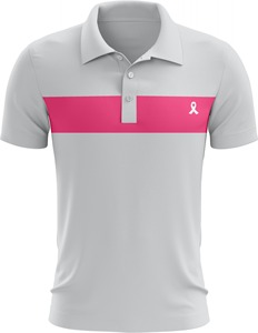 Polo femme de haute qualité au-dessus du genou sensibilisation au cancer du sein ruban rose conception personnalisée tissu de qualité supérieure toutes les tailles disponibles - Product Image 6